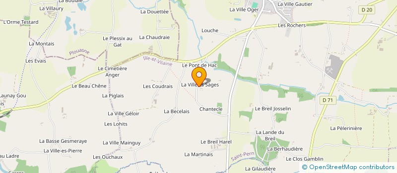 localisation de l'entreprise SCI DE L'ECUSSON  SAINT-PERN