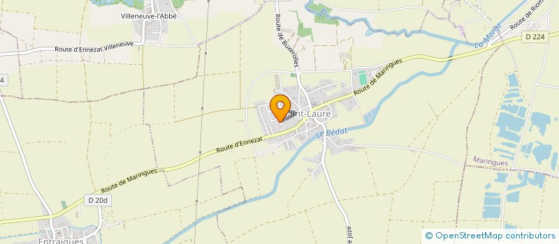 localisation de l'entreprise SCI DE L'EDELWEISS  SAINT-LAURE