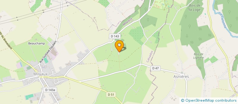 localisation de l'entreprise SCI DE L'EDEN  MOYAUX