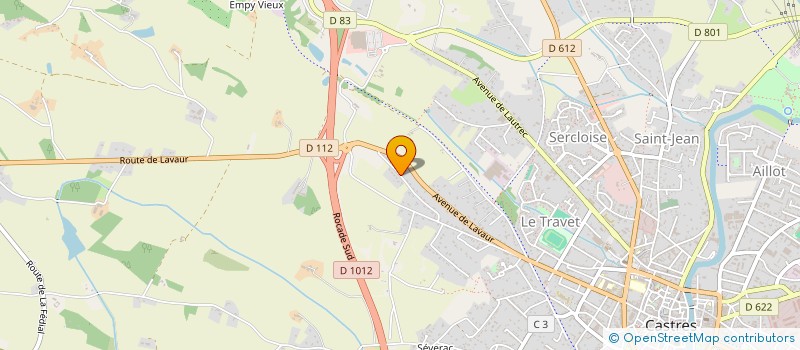 localisation de l'entreprise SCI DE L'EDIT  CASTRES