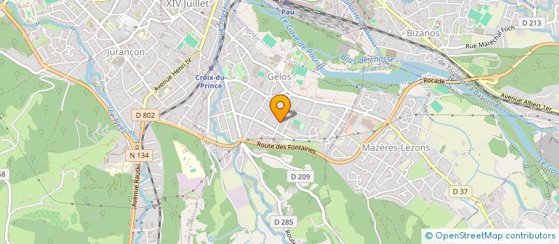 localisation de l'entreprise SCI DE L'EDIT DE NANTES  GELOS