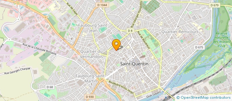 localisation de l'entreprise SCI DE L'EGALITE  SAINT-QUENTIN