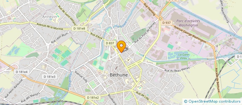 localisation de l'entreprise SCI DE L EGALITE  BETHUNE