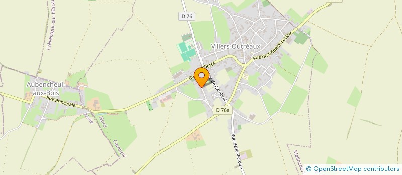 localisation de l'entreprise SCI DE L'EGALITE  VILLERS-OUTREAUX