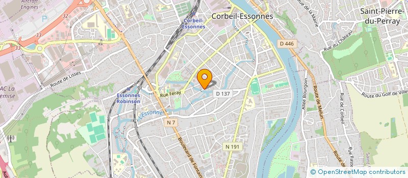 localisation de l'entreprise SCI DE L'EGLANTIER à CORBEIL-ESSONNES