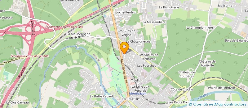 localisation de l'entreprise SCI DE L'EGLISE à VEIGNE