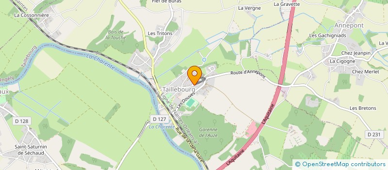 localisation de l'entreprise SCI DE L'EGLISE  TAILLEBOURG