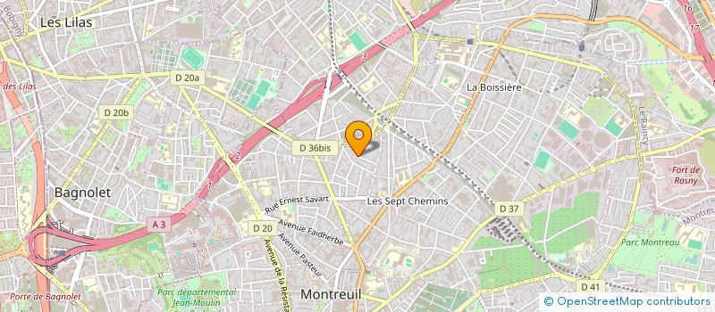 localisation de l'entreprise SCI DE L'EGLISE à MONTREUIL