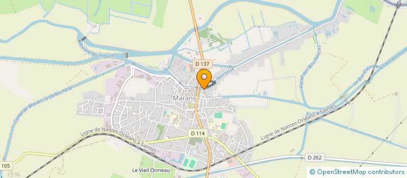 localisation de l'entreprise SCI DE L EGLISE  MARANS