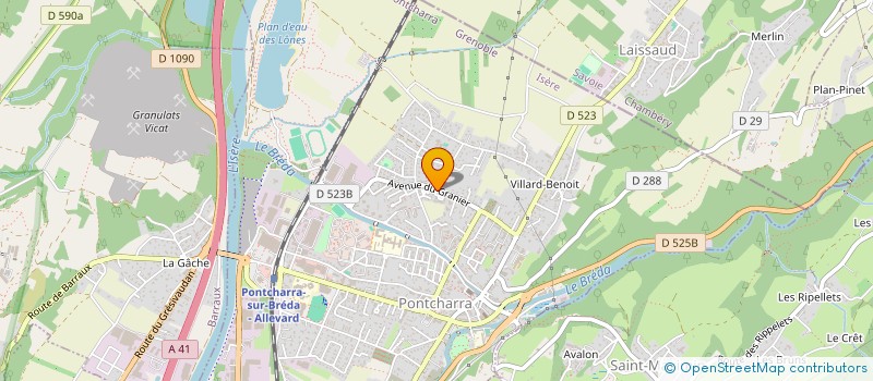 localisation de l'entreprise SCI DE L EGLISE  CHAPAREILLAN