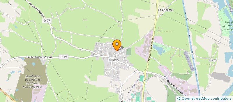 localisation de l'entreprise SCI DE L'EGLISE  MABLY