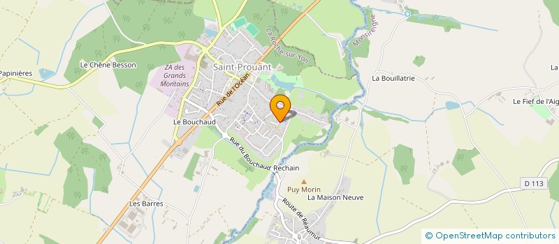 localisation de l'entreprise SCI DE L'EGLISE  SAINT-PROUANT