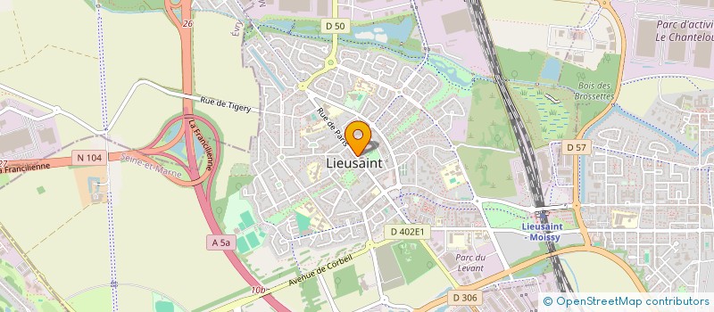 localisation de l'entreprise SCI DE L'EGLISE  LIEUSAINT