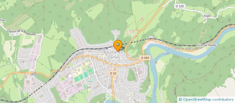 localisation de l'entreprise SCI DE L'EGLISE  BAUME-LES-DAMES