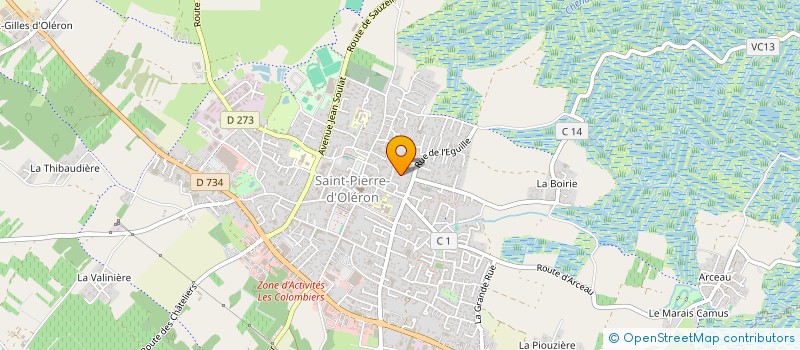 localisation de l'entreprise SCI DE L'EGUILLE  SAINT-PIERRE-D'OLERON