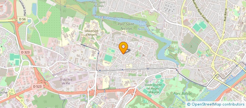 localisation de l'entreprise SCI DE L'ELEPHANT à ANGERS