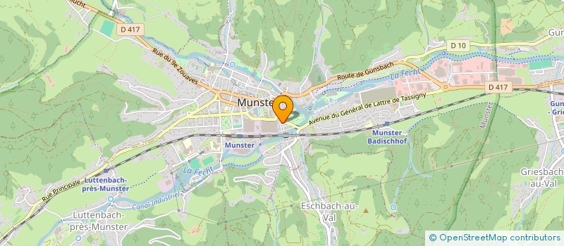 localisation de l'entreprise SCI DE L'ELM  MUNSTER