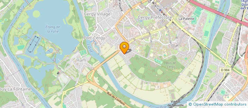 localisation de l'entreprise SCI DE L ELMAGAFLO  CERGY