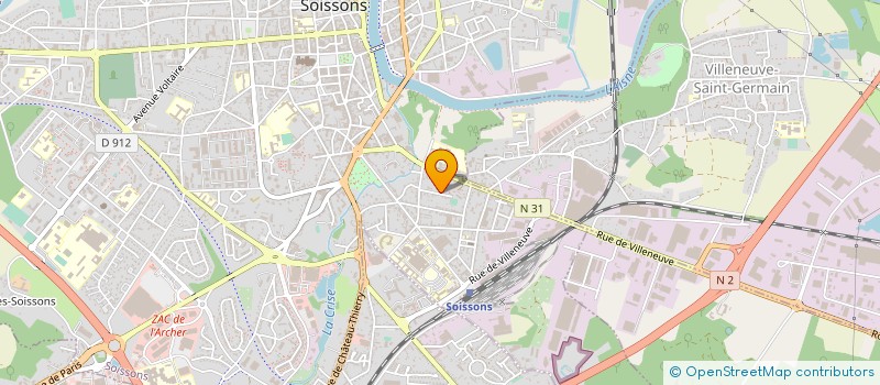 localisation de l'entreprise SCI DE L ELYSEE à SOISSONS