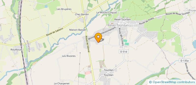 localisation de l'entreprise SCI DE L'EMBRANCHEMENT  REVEL-TOURDAN