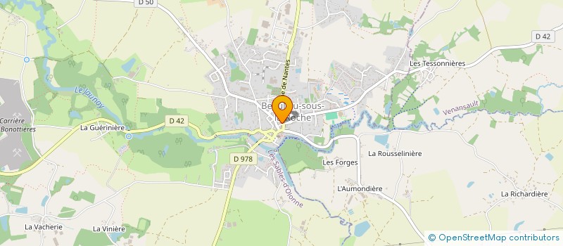 localisation de l'entreprise SCI DE L'EMERAUDE  BEAULIEU-SOUS-LA-ROCHE