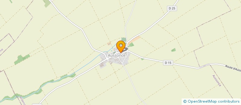 localisation de l'entreprise SCI DE L'EMERAUDE  AUSSONCE