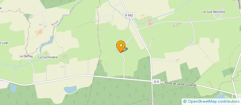 localisation de l'entreprise SCI DE L'EMERAUDE  EVRON