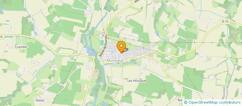 localisation de l'entreprise SCI DE L'ENCLADE  CASTELNAU D'AUZAN LABARRERE