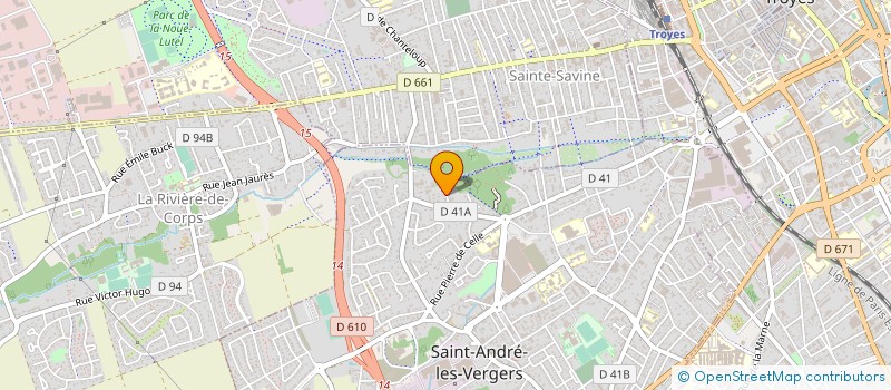 localisation de l'entreprise SCI DE L'ENCLOS  SAINT-ANDRE-LES-VERGERS