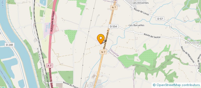 localisation de l'entreprise SCI DE L'ENCLOS  SAULCE-SUR-RHONE