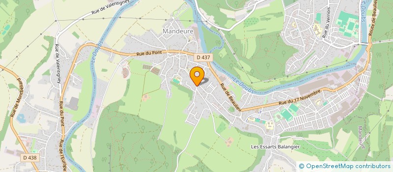 localisation de l'entreprise SCI DE L ENCLOS  MANDEURE