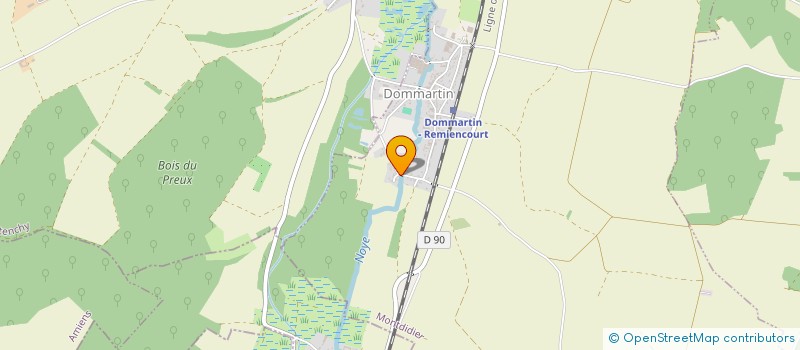 localisation de l'entreprise SCI DE L'ENCLOS  DOMMARTIN