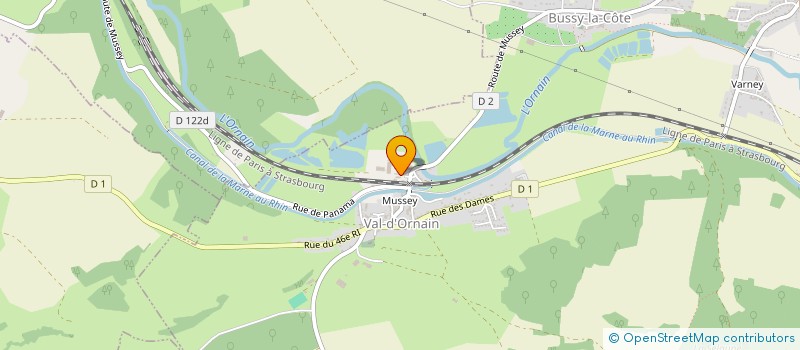 localisation de l'entreprise SCI DE L'ENCLOS DU PRE VASSARD à VAL-D'ORNAIN