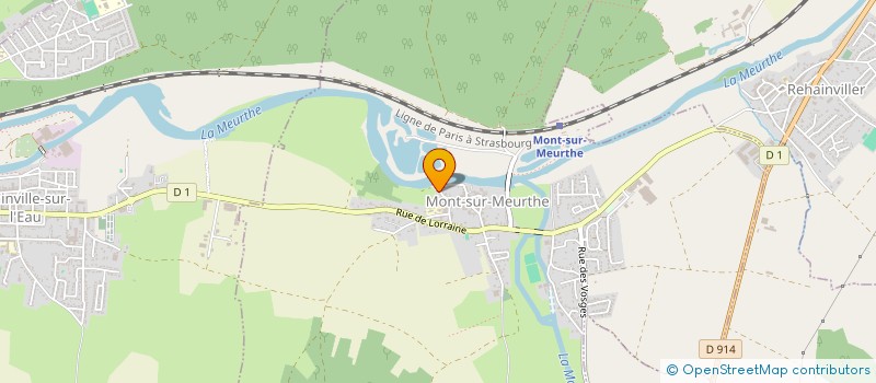 localisation de l'entreprise SCI DE L ENDOLEE  MONT-SUR-MEURTHE