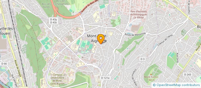 localisation de l'entreprise SCI DE L'ENTENTE  MONT-SAINT-AIGNAN