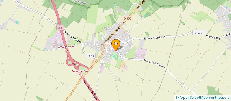 localisation de l'entreprise SCI DE L'ENTRE CHAMPS  URY