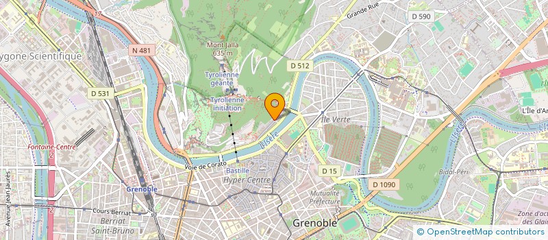 localisation de l'entreprise SCI DE L'ENTRE DEUX à GRENOBLE