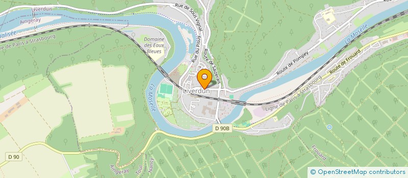 localisation de l'entreprise SCI DE L'ENTRE DEUX  LIVERDUN