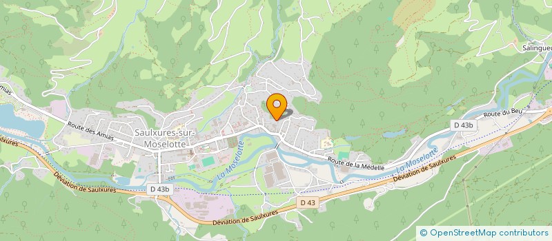 localisation de l'entreprise SCI DE L ENTREPRISE  SAULXURES-SUR-MOSELOTTE