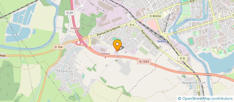 localisation de l'entreprise SCI DE L'ENTREVUE  DONCHERY