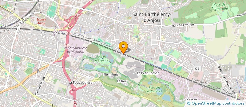localisation de l'entreprise SCI DE L'ENVOLEE  SAINT-BARTHELEMY-D ANJOU