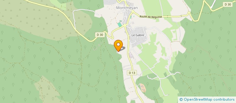 localisation de l'entreprise SCI DE L EOUVIERE à MONTMEYAN