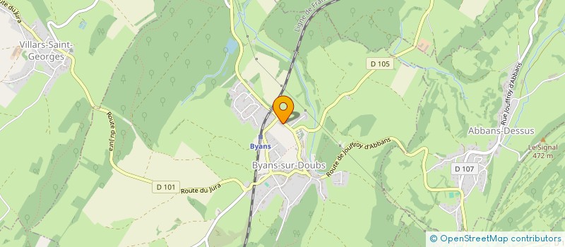 localisation de l'entreprise SCI DE L'EPAULE  BYANS-SUR-DOUBS