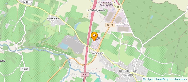 localisation de l'entreprise SCI DE L'EPERONNERIE  BEAULIEU-SUR-LAYON