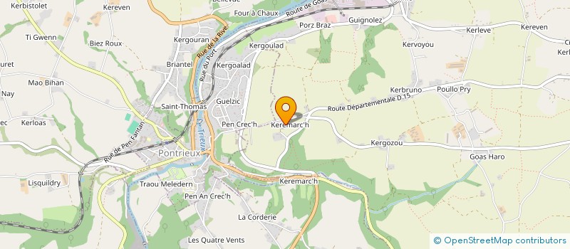 localisation de l'entreprise SCI DE L'EPERONNERIE  QUEMPER-GUEZENNEC