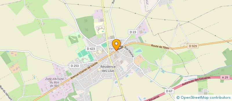 localisation de l'entreprise SCI DE L EPI D OR  YERVILLE