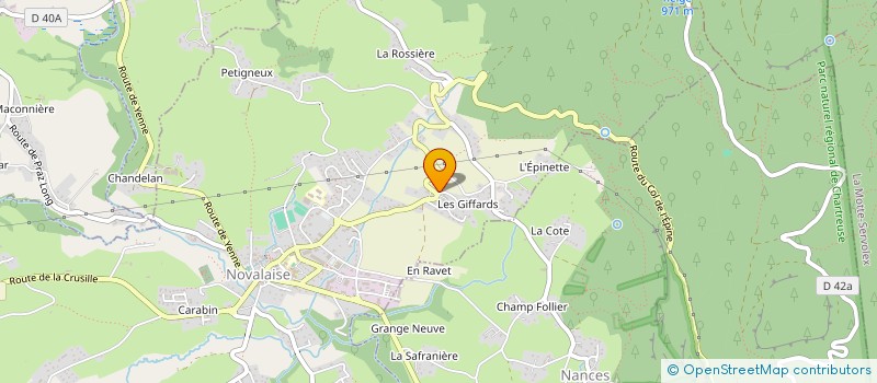 localisation de l'entreprise SCI DE L'EPINE  NOVALAISE