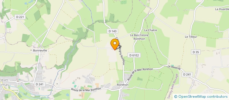 localisation de l'entreprise SCI DE L'EPINE  DRAGEY-RONTHON