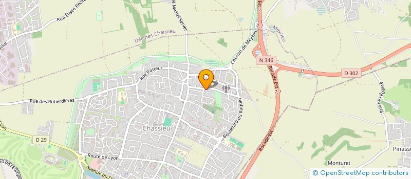 localisation de l'entreprise SCI DE L'EPINE  CHASSIEU