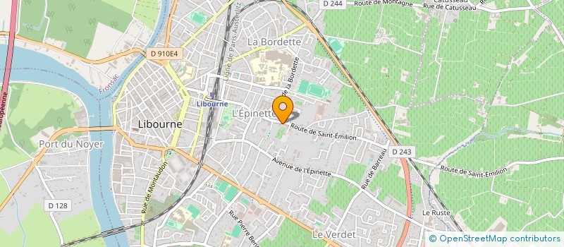 localisation de l'entreprise SCI DE L'EPINE  LIBOURNE